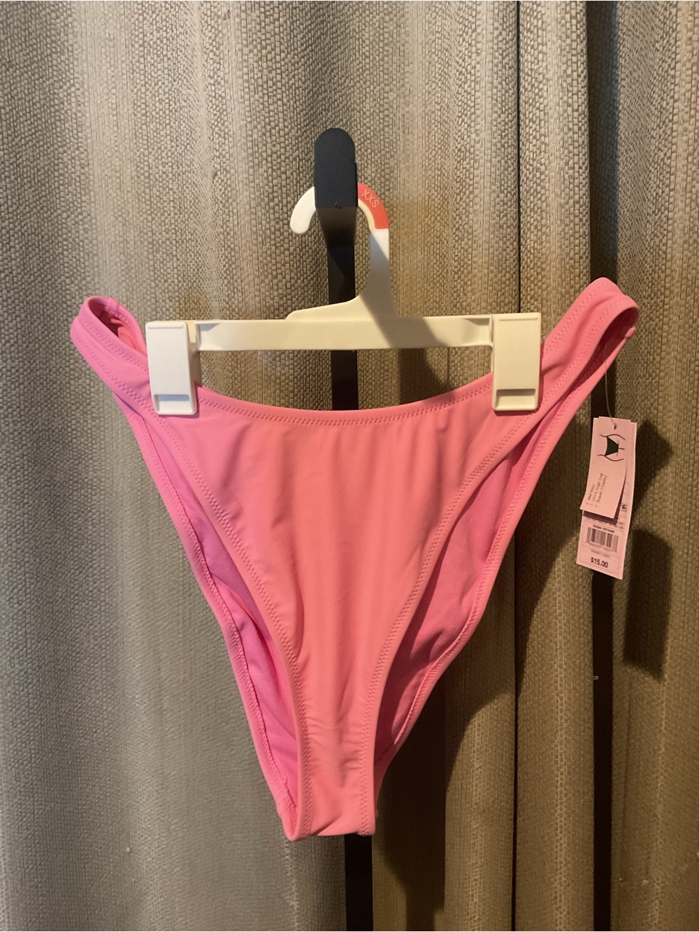 NWT Wild Fable Pink Mid Rise Ultra High Leg Super Cheeky Bikini Bottom. XL